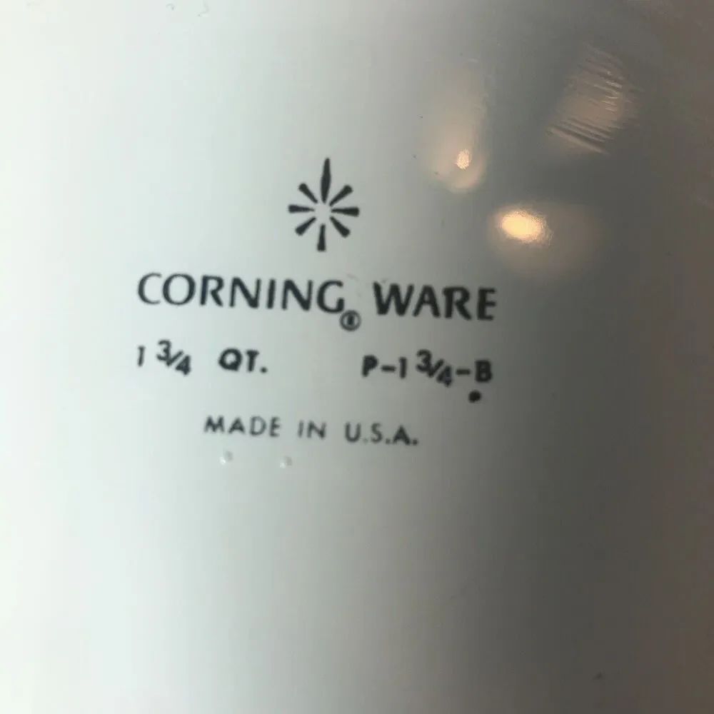 Corning Ware Casserole‎ Dish Blue Cornflower Square P-1 3/4-B No Lid Vintage B4